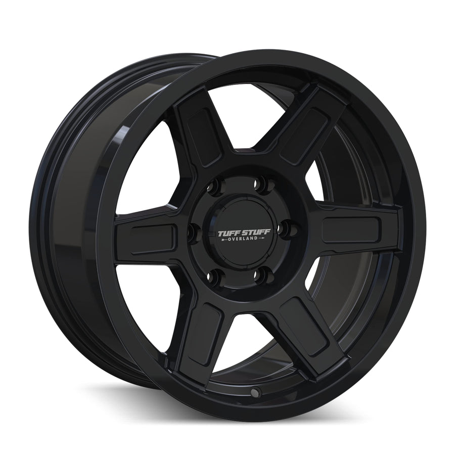 Ascent TUFFSTUFF TS01 Gloss Black 17X8.5 6-135 0MM 87.1MM