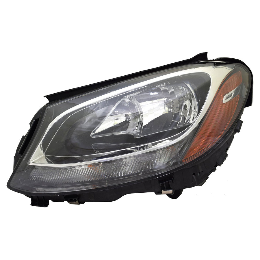 Left TYC Headlight Assembly Compatible with 2015-2016 Mercedes Benz C300/ C300 4 Matic