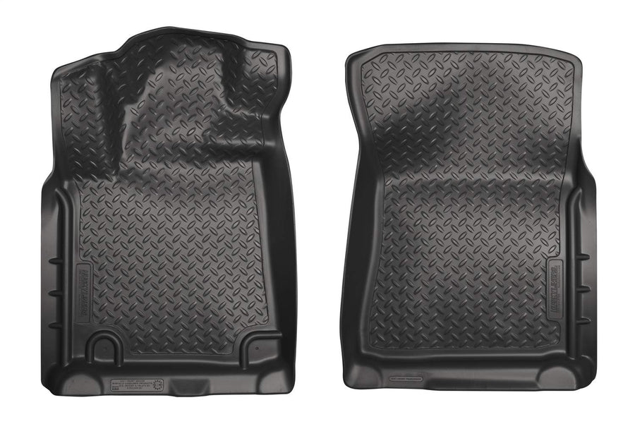 Classic Style Series Husky Liners | 2008-2022 Toyota Sequoia, 2010-2014 Toyota Tundra Double/CrewMax Cab | Front Floor Liners, Black | 35571