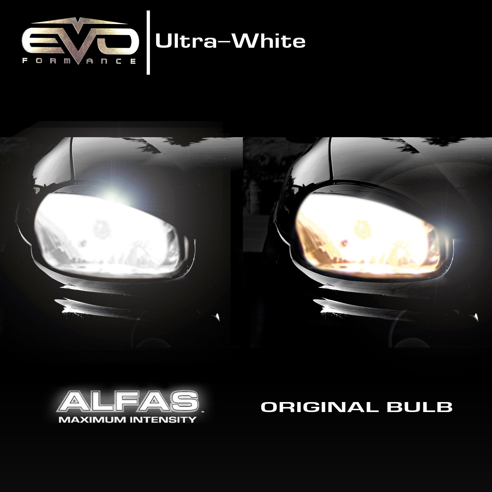 EVO Formance CIPA Maximum Intensity 9004 Ultra White Halogen Bulbs - Twin Pack