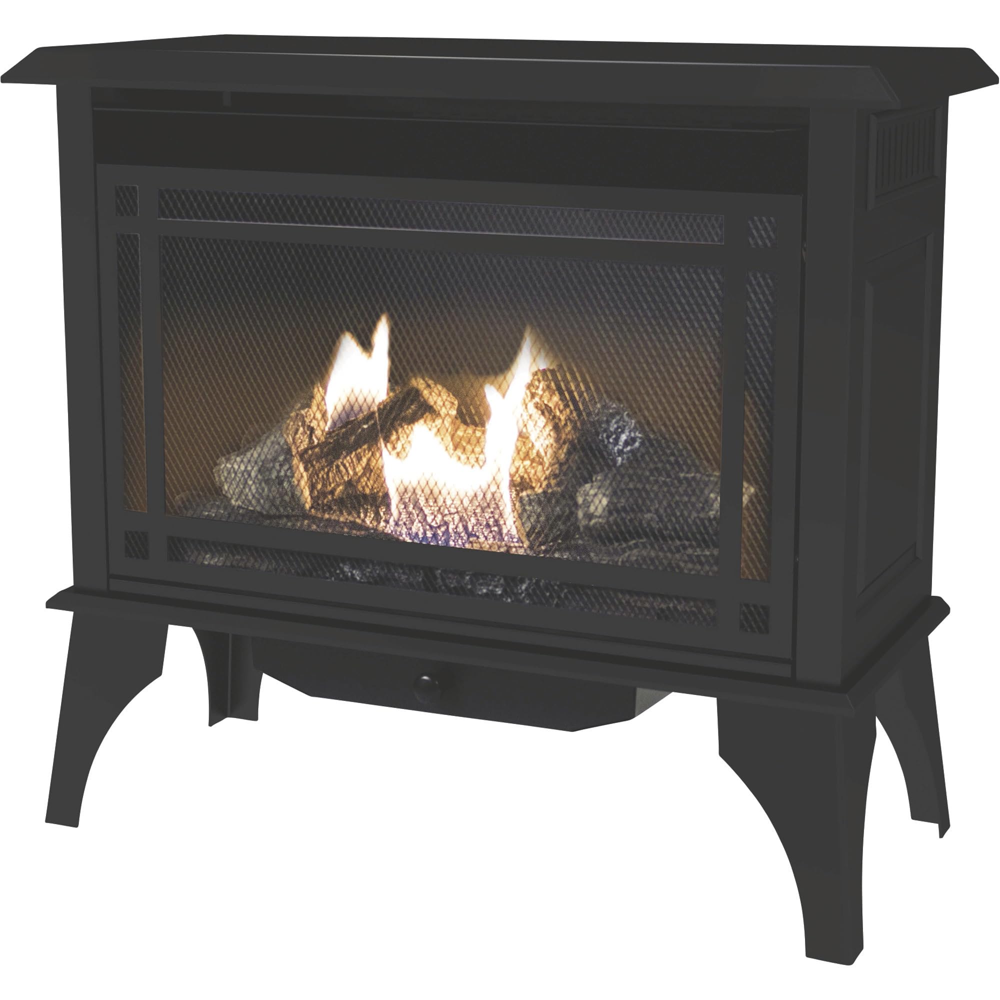 30,000 BTU Pleasant Hearth VFS2-PH30DT 32" Intermediate Gas vent free stove, Black