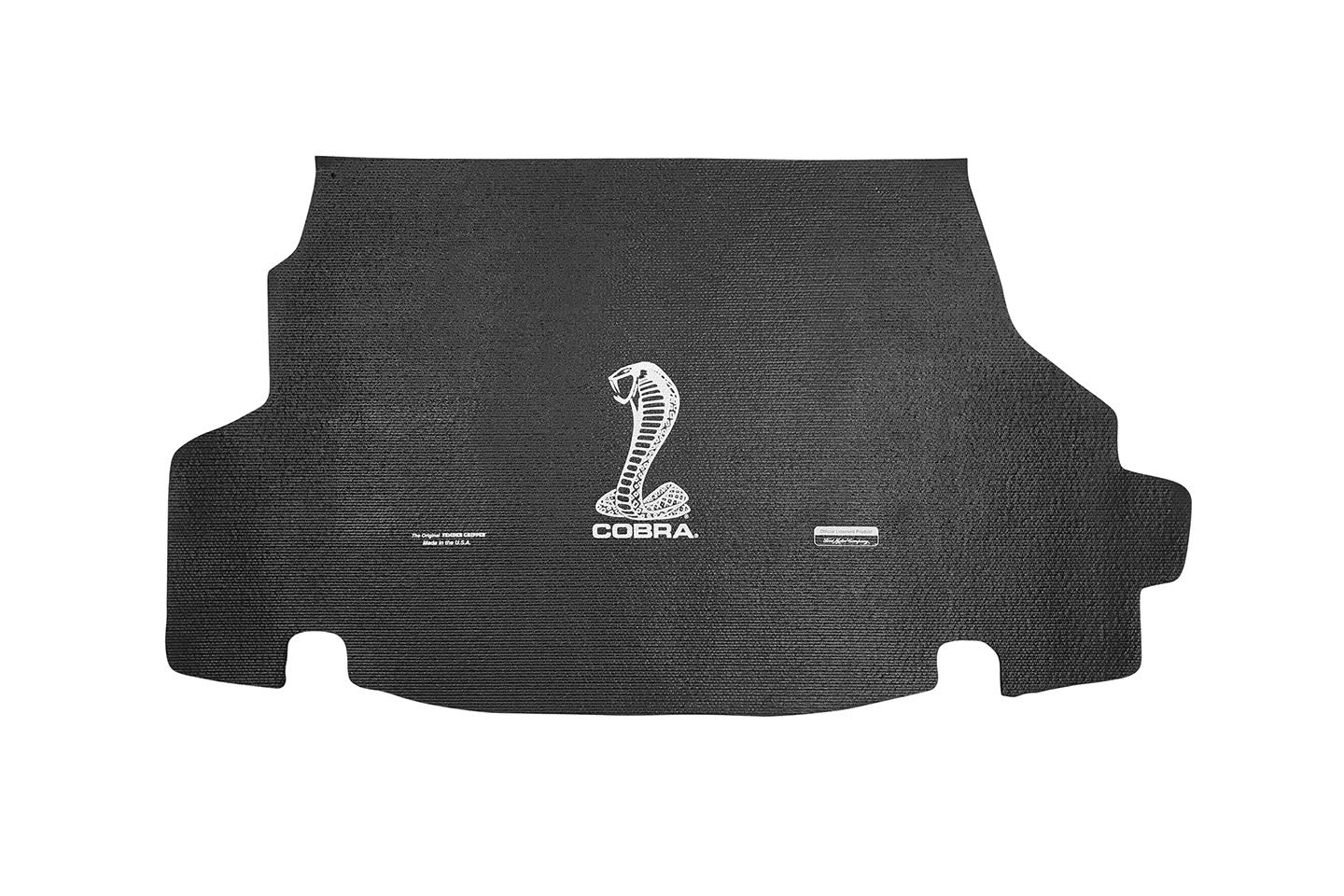 Ford Cobra Logo Fender Gripper Trunk Mat | Officially Licensed by Ford Motor Company | 2005-2014 Ford Mustang Cobra Convertible | TM212205C