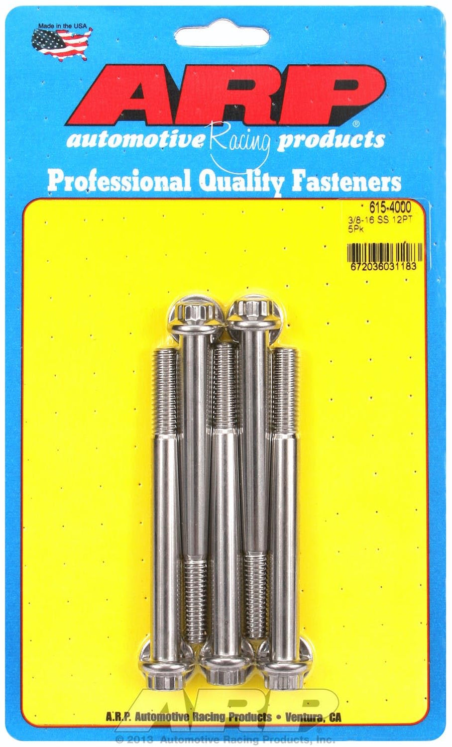 Hex Bolt ARP (615-4000), Stainless Steel