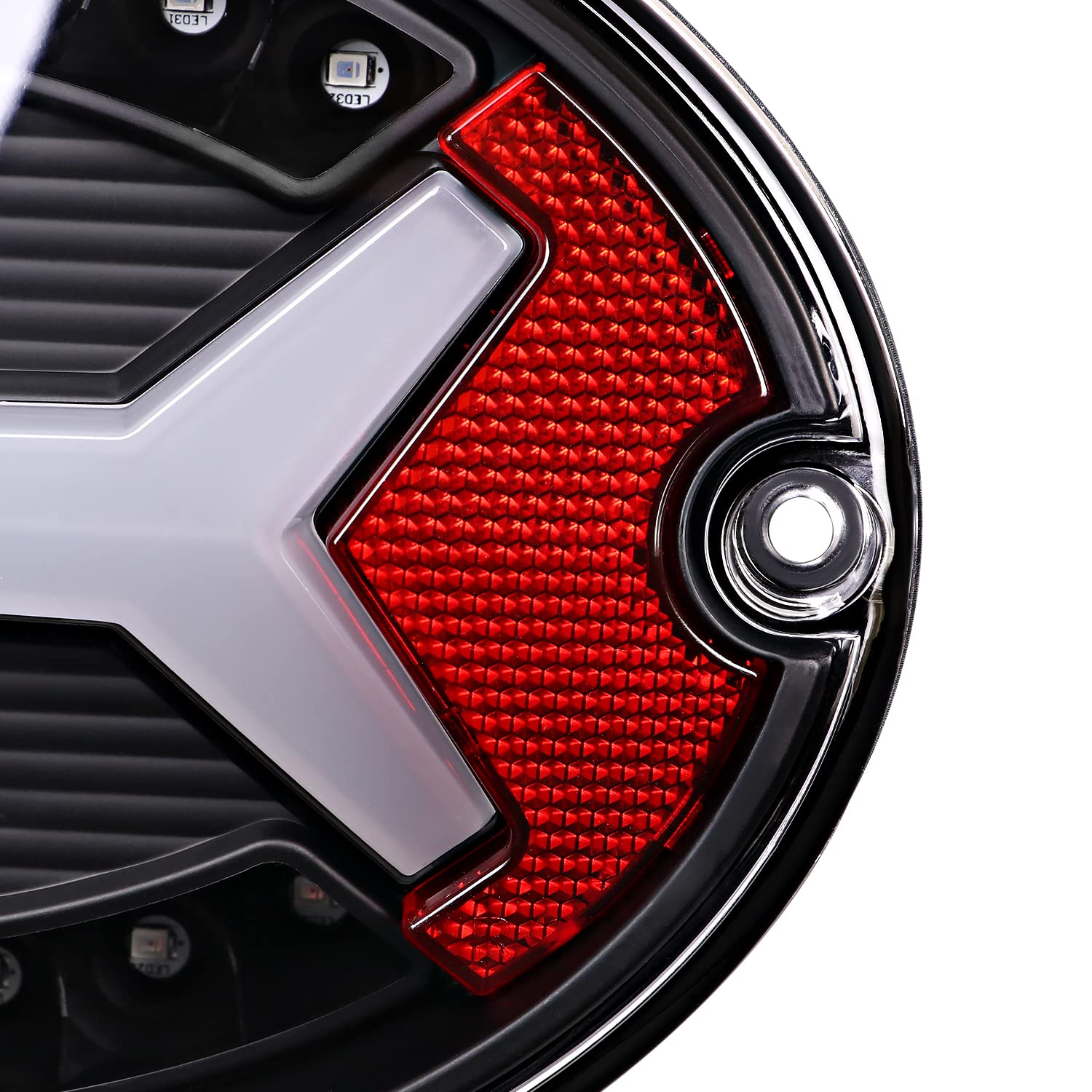 Black Tail Lights w/LED Tube Bar SPEC-D TUNING Compatible with 1997-2004 Chevy Corvette C5