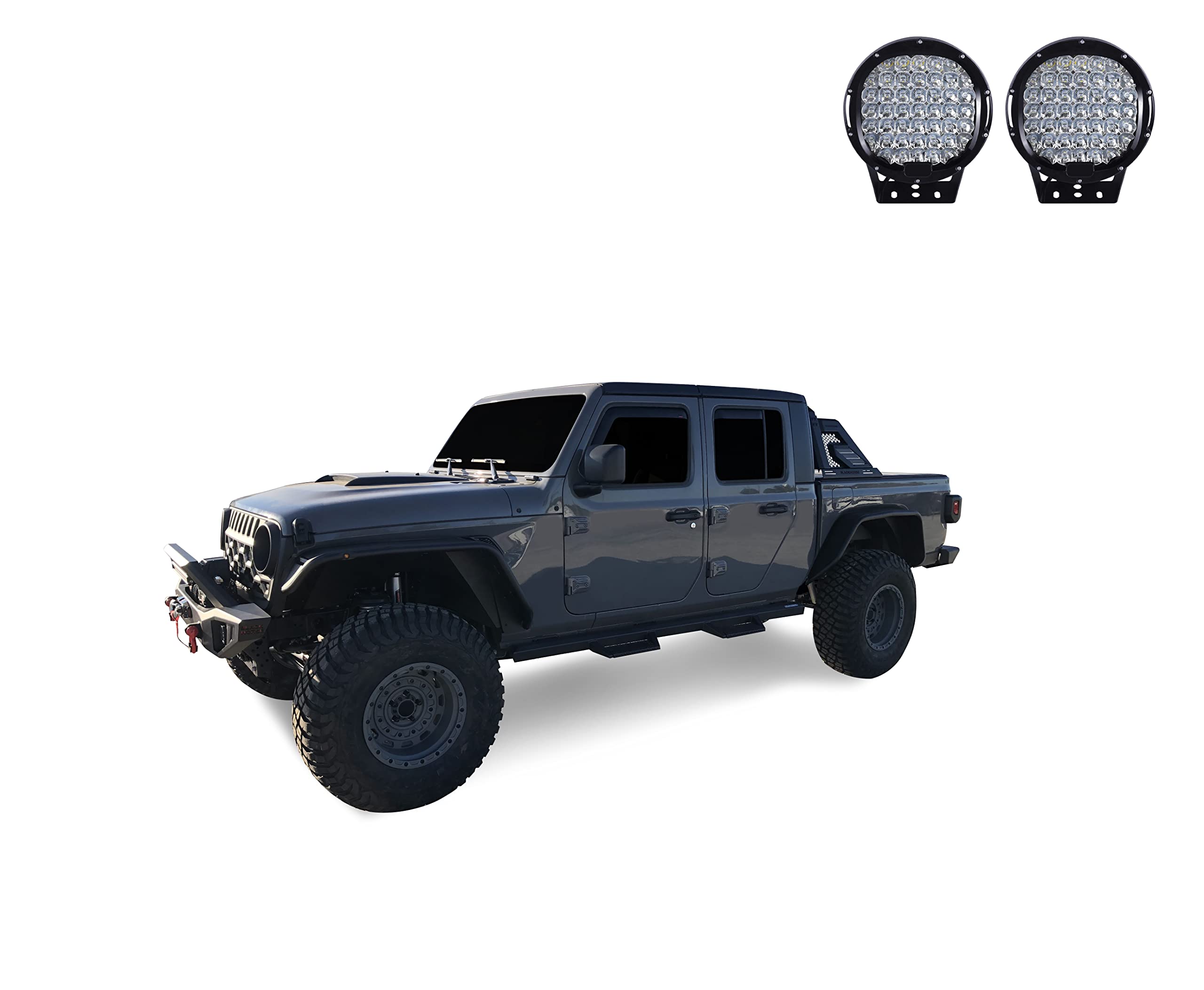 Armour II Roll Bar Kit Black Horse Off Road Compatible with 2019-2025 Jeep Gladiator-AR2-09B-PL69B