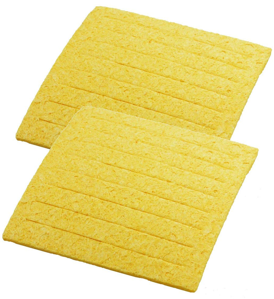 Weller Solder Tip Cleaning Sponge TC205 ( PACK OF 2) with Slits, 2-5/8" x 2-5/8 x 5/8"