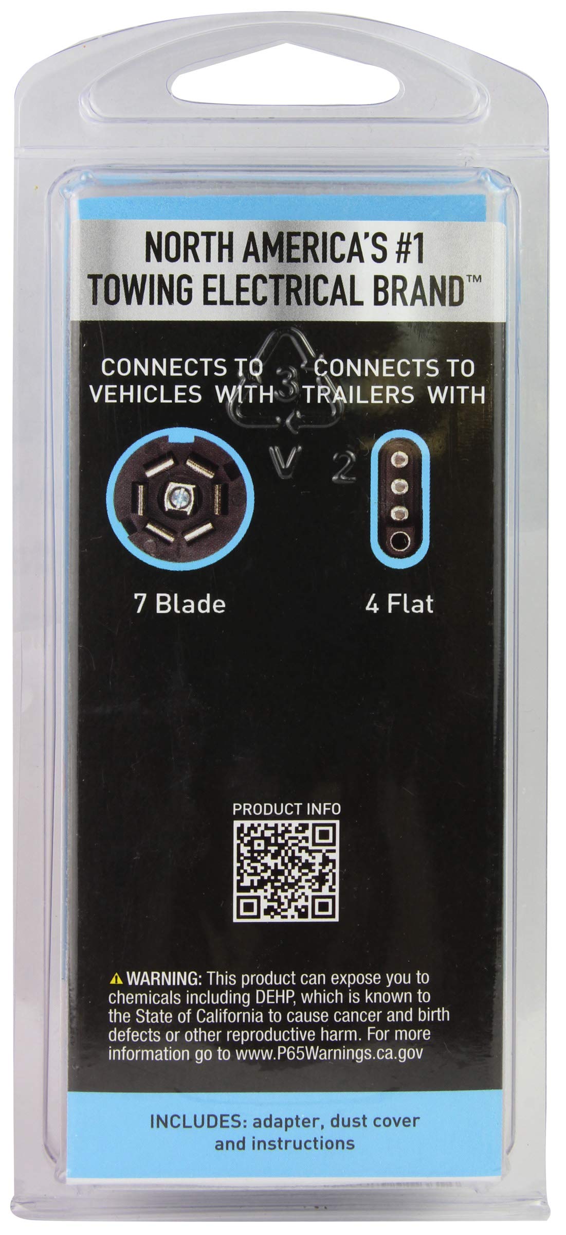 Hopkins 47335 Towing Solutions Hopkins 4 Wire Flat Nite-Glow Adapter