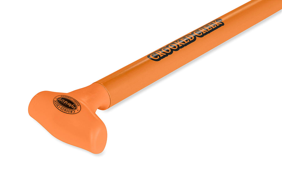 5-foot Crooked Creek Synthetic Boat Paddle, Orange - Features a Hybrid Grip for Full Palm Support and More Natural Motion (50458)
