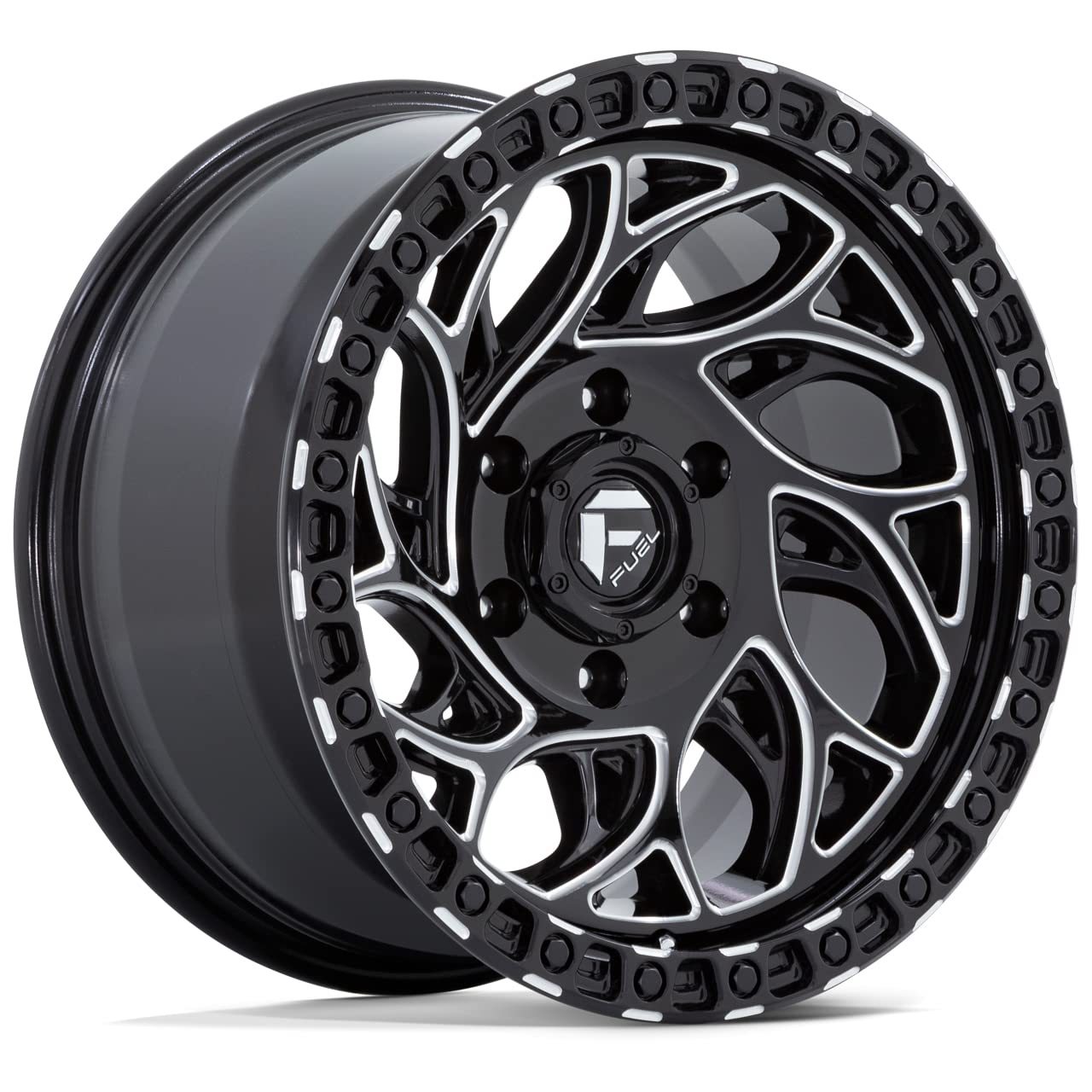 D840 RUNNER FUEL OFF-ROAD OR 18X9, 6X5.5, 5.04, 1mm GLOSS BLACK MILLED - D84018908450
