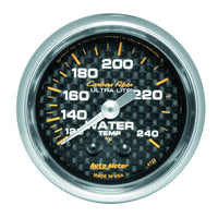 Carbon Fiber AUTO METER 4732 Mechanical Water Temperature Gauge