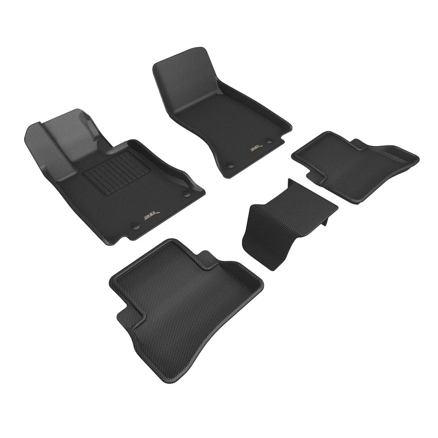 Kagu 3D MAXpider Custom Fit Floor Mat (Black) Compatible with Mercedes-Benz E-Class (W214) 2024-2026 - Full Set