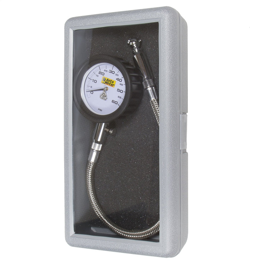 Tire Pressure Gauge Auto Meter 2160, White