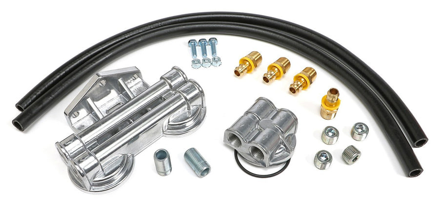 1758 Trans-Dapt Performance Dual Oil Filter Relocation Kit