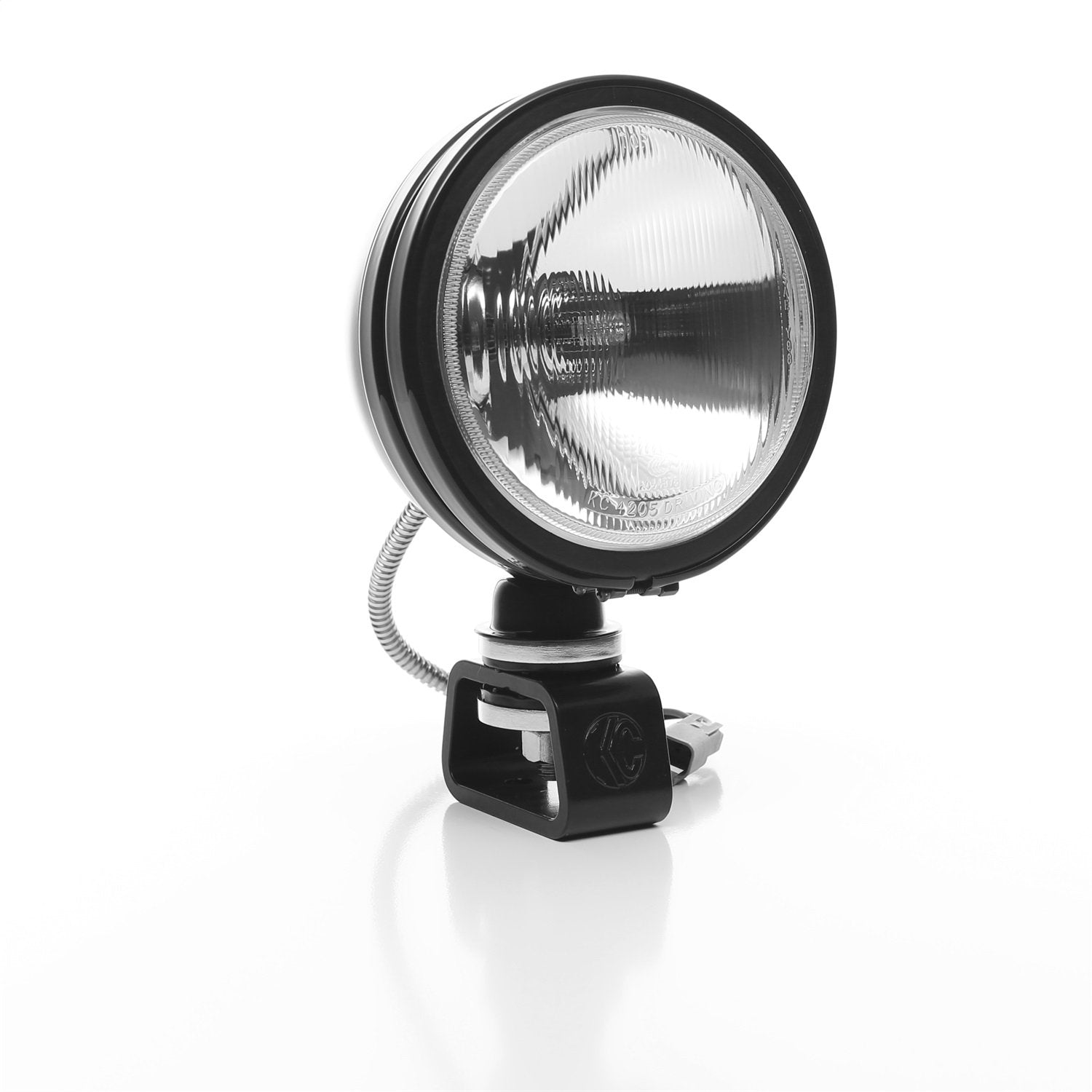 Daylighter KC HiLiTES 1234 Halogen Light Spread Beam 6 in. Round Clear Lens Black Housing 100 Watts Each