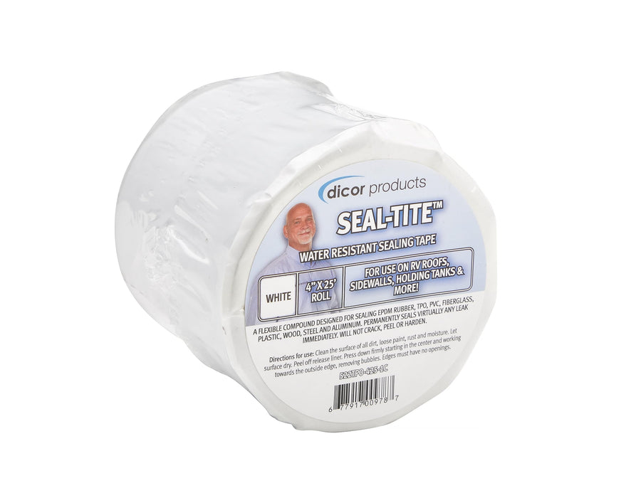Seal-Tite Dicor 522TPO-425-1C RV, Trailer, Motorhome Sealing Repair Tape - 4" x 25' White