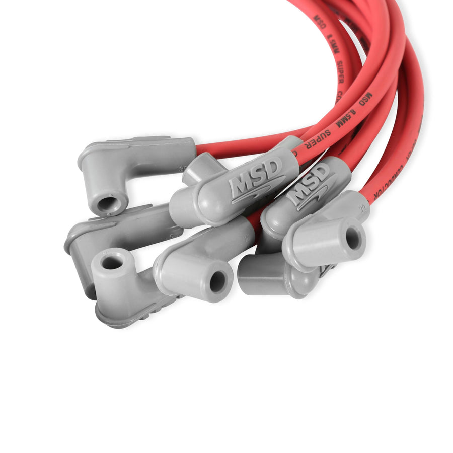 Super Conductor MSD 31299 Spark Plug Wire Set Red