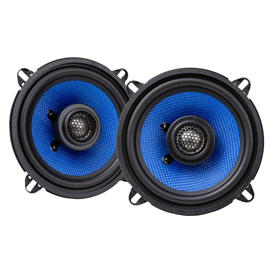 Hifonics Classic Colossus HCC525CX 5.25" Car Speakers - 2-Way Coaxial System with Aluminum Dome Tweeters, 80W Peak Power & Butyl Rubber Surrounds (Pair)