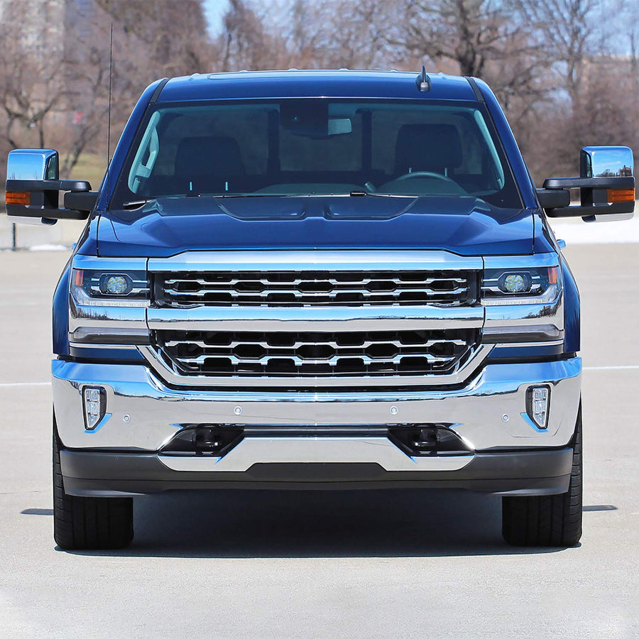 Clear Lens SPEC-D TUNING LED Fog Lights +Built-In LED Bulbs+Switch Included Compatible with 2016-2018 Chevy Silverado 1500 L+R Pair Assembly