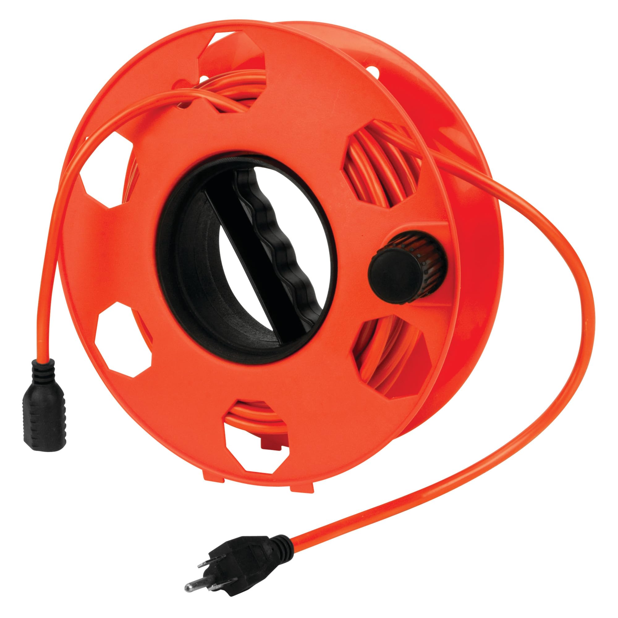 W2274 Performance Tool Heavy Duty 11-inch Cord Reel for Holding Extension Cords, Orange, 150-ft Capacity