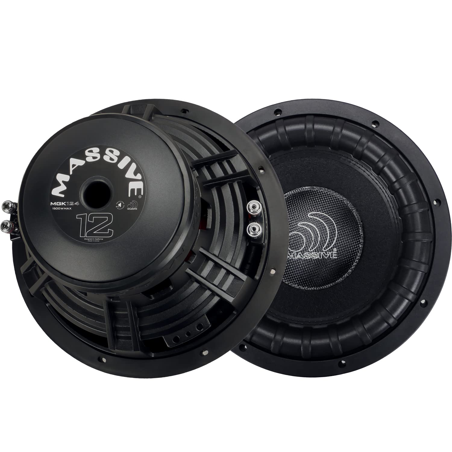 12" MGK124 750 Watts RMS Dual 4 Ohm Subwoofer