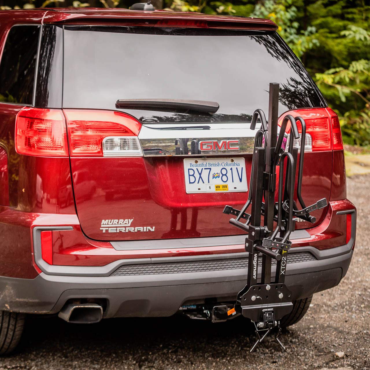 XTC2 TILT Swagman Hitch Mount Bike Rack, Black, 1-1/4" and 2" hitch receiver, class 2 or higher