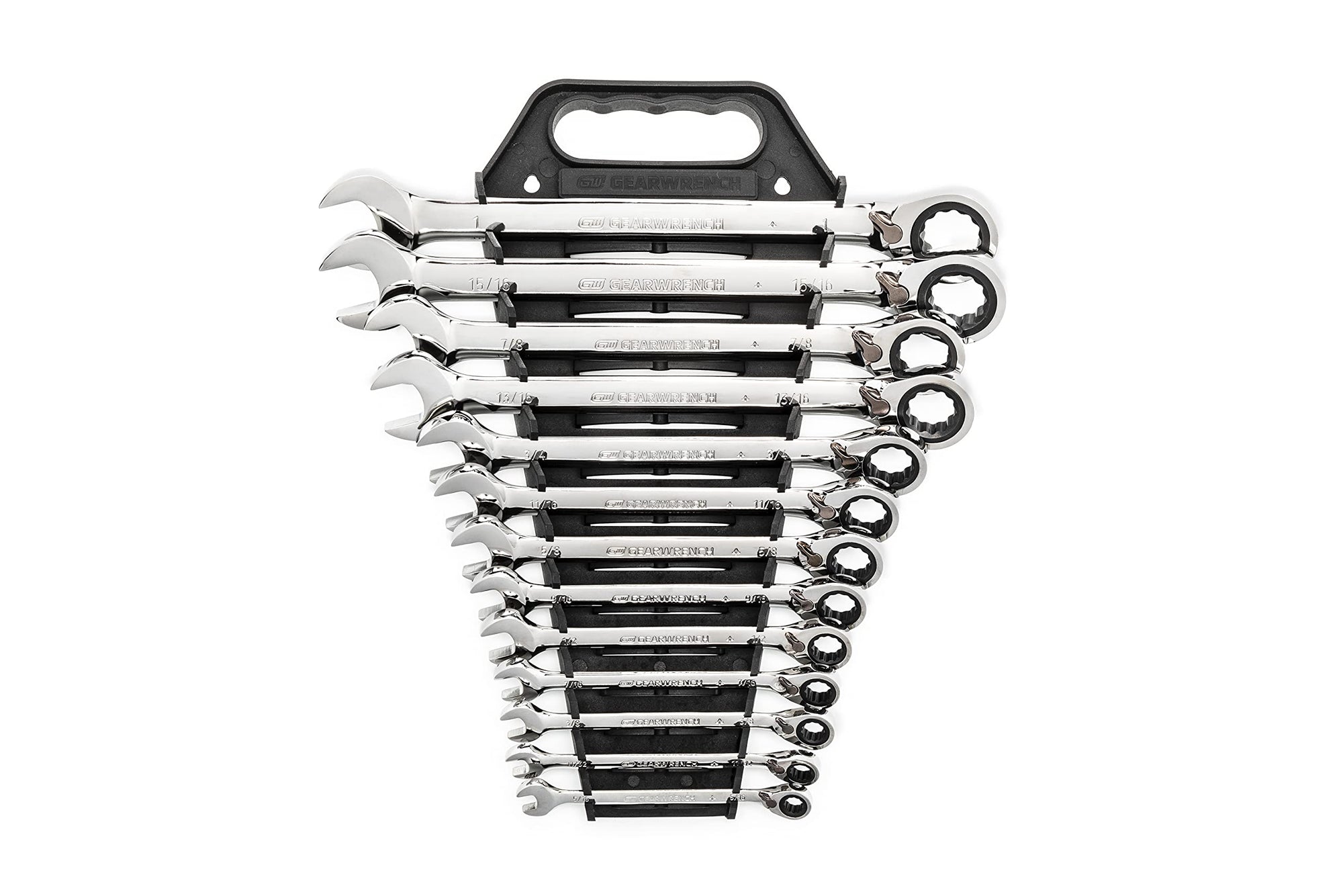 12 Pt. GEARWRENCH 13 Pc. Reversible Ratcheting Combination Wrench Set, SAE - 9509N