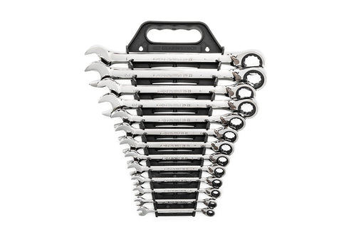 12 Pt. GEARWRENCH 13 Pc. Reversible Ratcheting Combination Wrench Set, SAE - 9509N