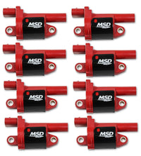 Blaster Series MSD 82688 Ignition Coil, Round, Red, 8-pack