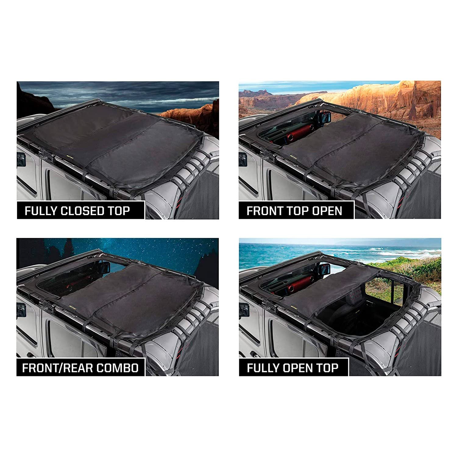 SB97500 SmittyBilt EXTENDED SHADE TOP WITH