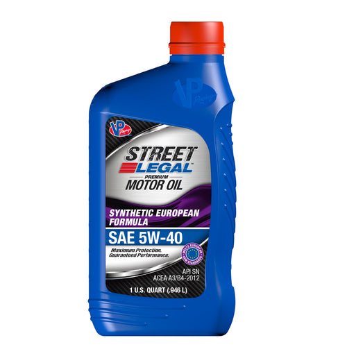 VP Street Legal EURO Formula 5W-40 Synthetic Oil (SN)