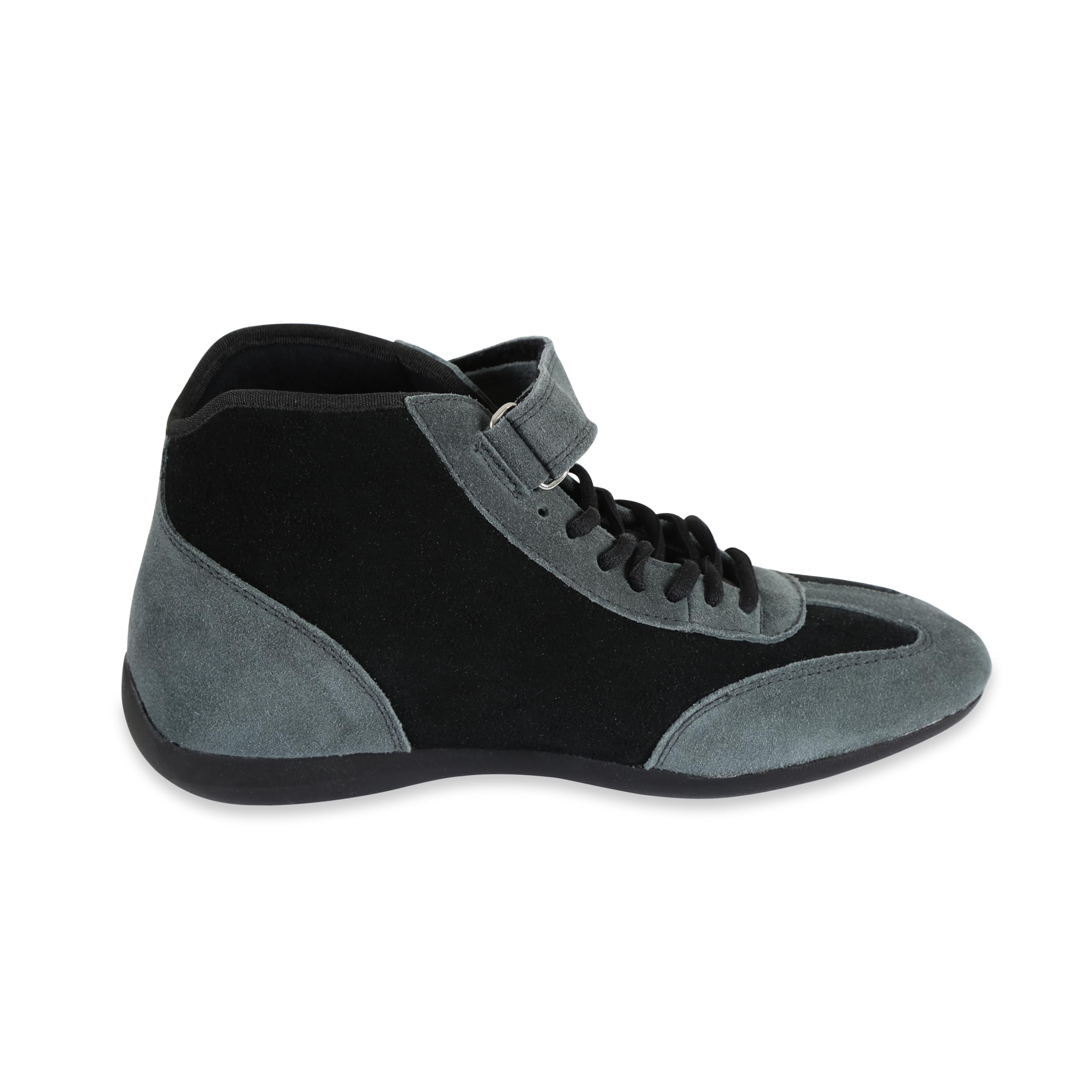 SIMPSON SAFETY MT105BK - Driving Shoe Fusion - Mid-Top - SFI 3.3/5 - Suede Outer - Nomex Inner - Black/Gray - 10.5 Mens / 12 Womens - Pair
