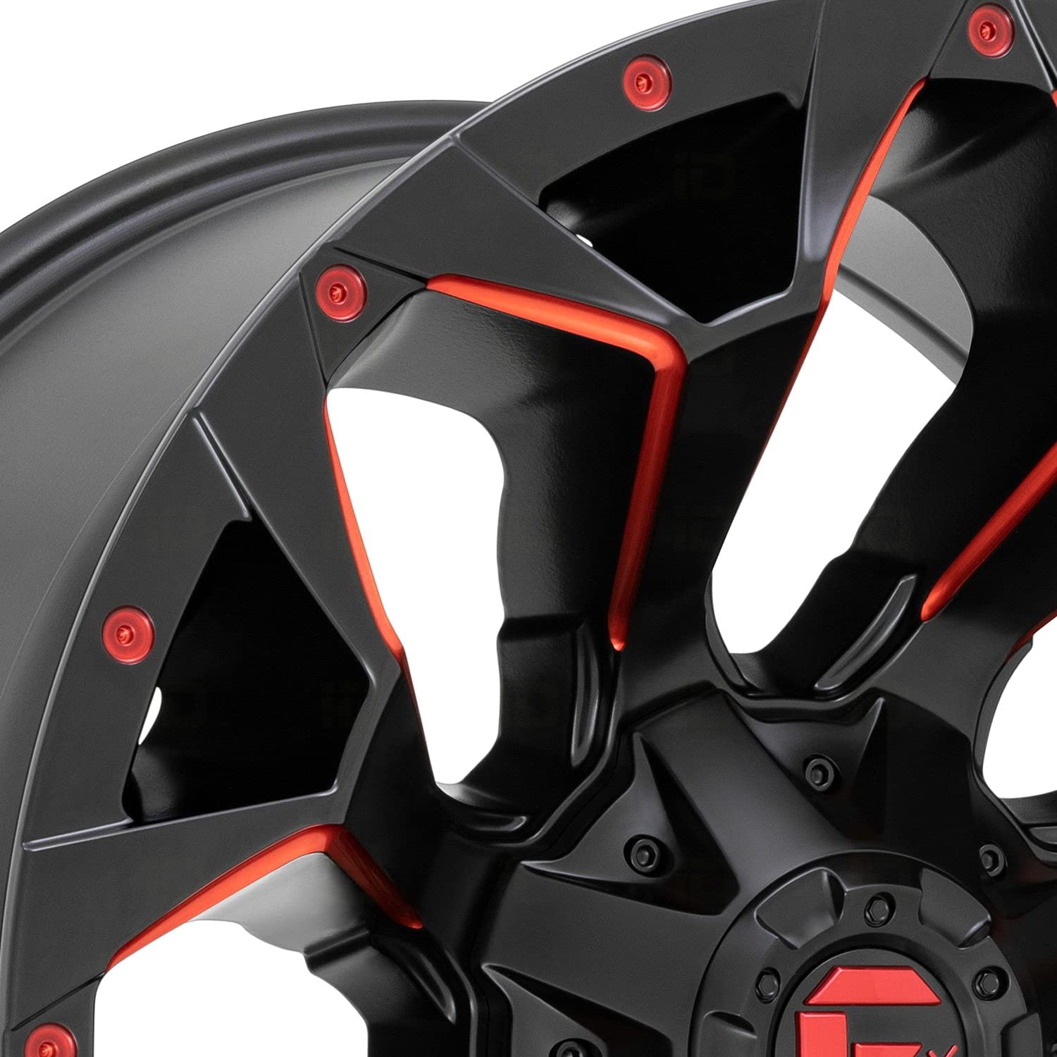 D787 Fuel 1PC M-BLK RD-MILL -18MM 20X10 8X180 - D78720001847