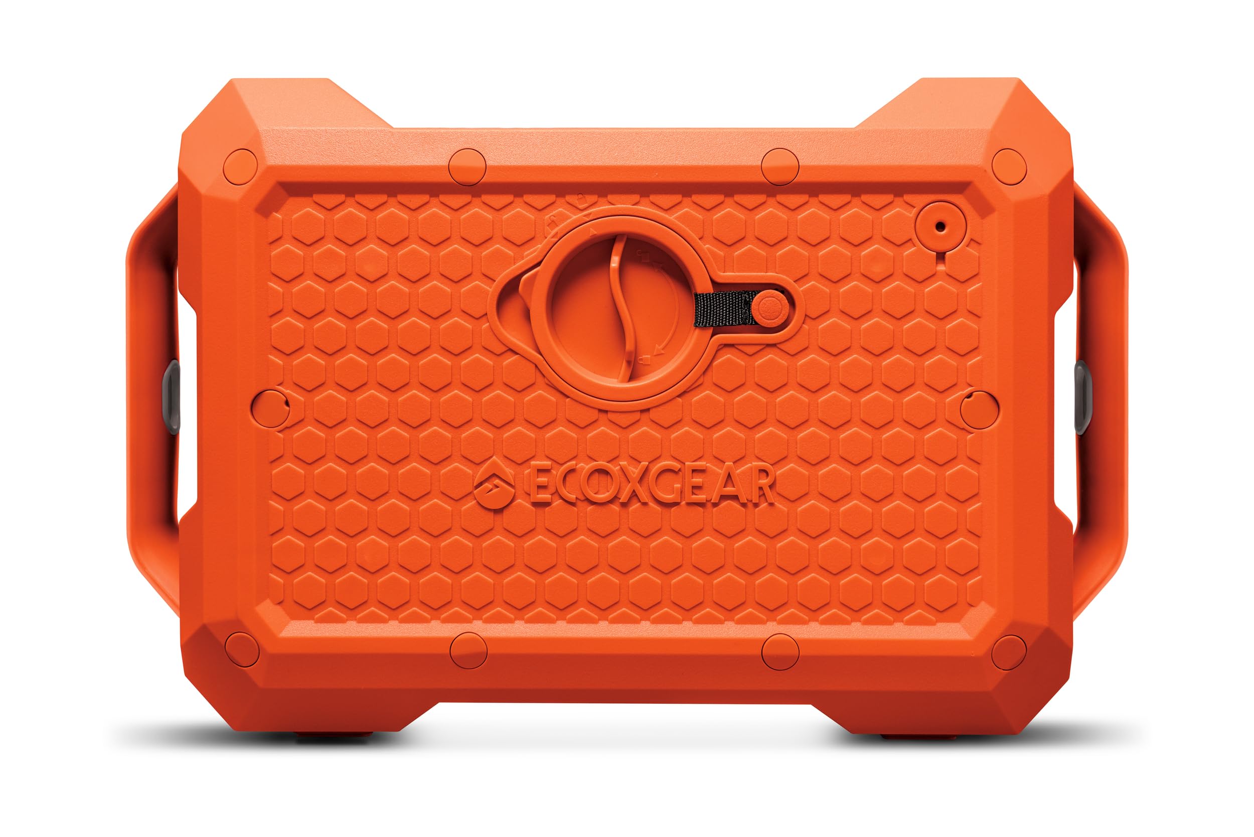 Outdoor ECOXGEAR Defender: Portable Bluetooth Speaker, 121dB Massive Sound, Waterproof and Drop Proof, with LED Party Lights, Pair up to 100, 25+ Hours Playtime (Blaze Orange)