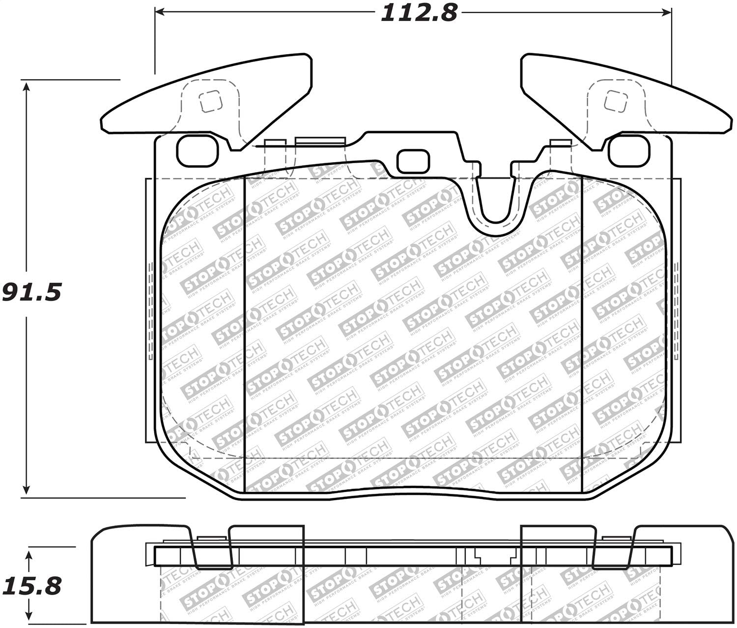 Brake Pads StopTech 305.16090 Street Select with Hardware