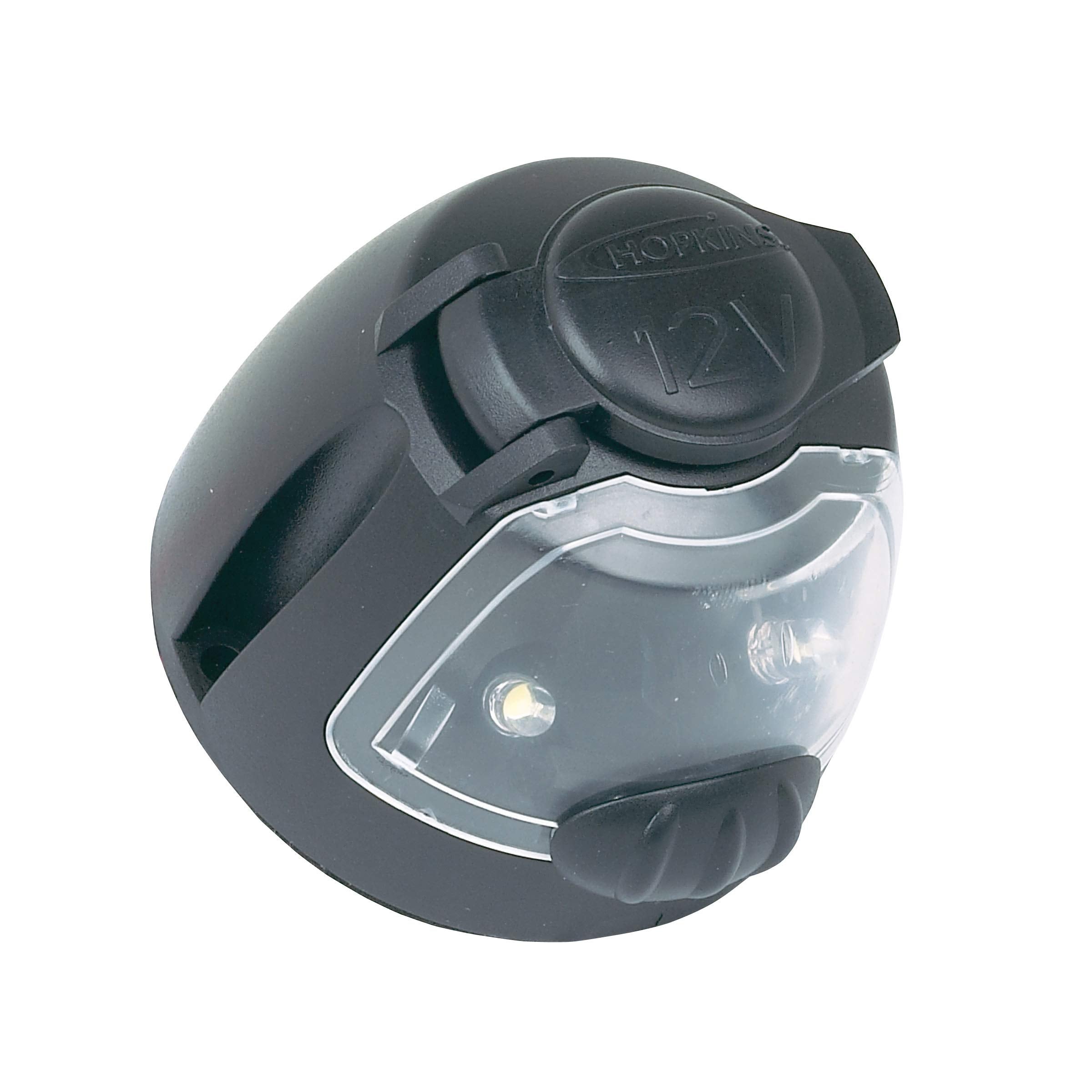12 Volt Power Socket with Utility Light Hopkins 55120