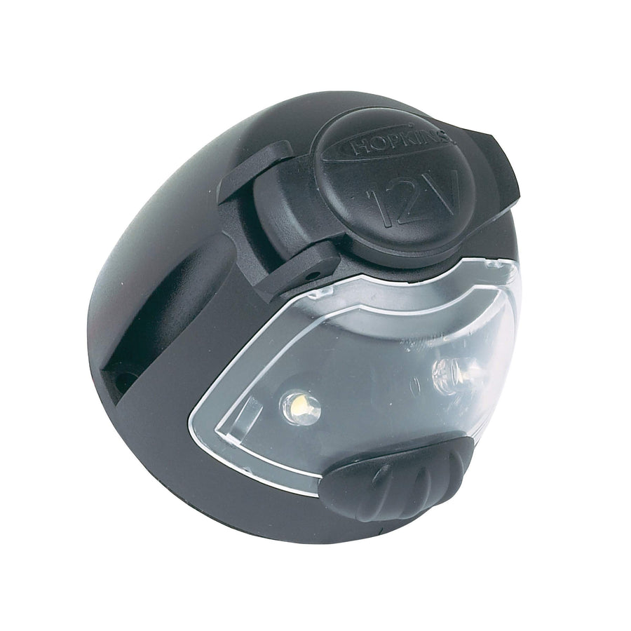 12 Volt Power Socket with Utility Light Hopkins 55120