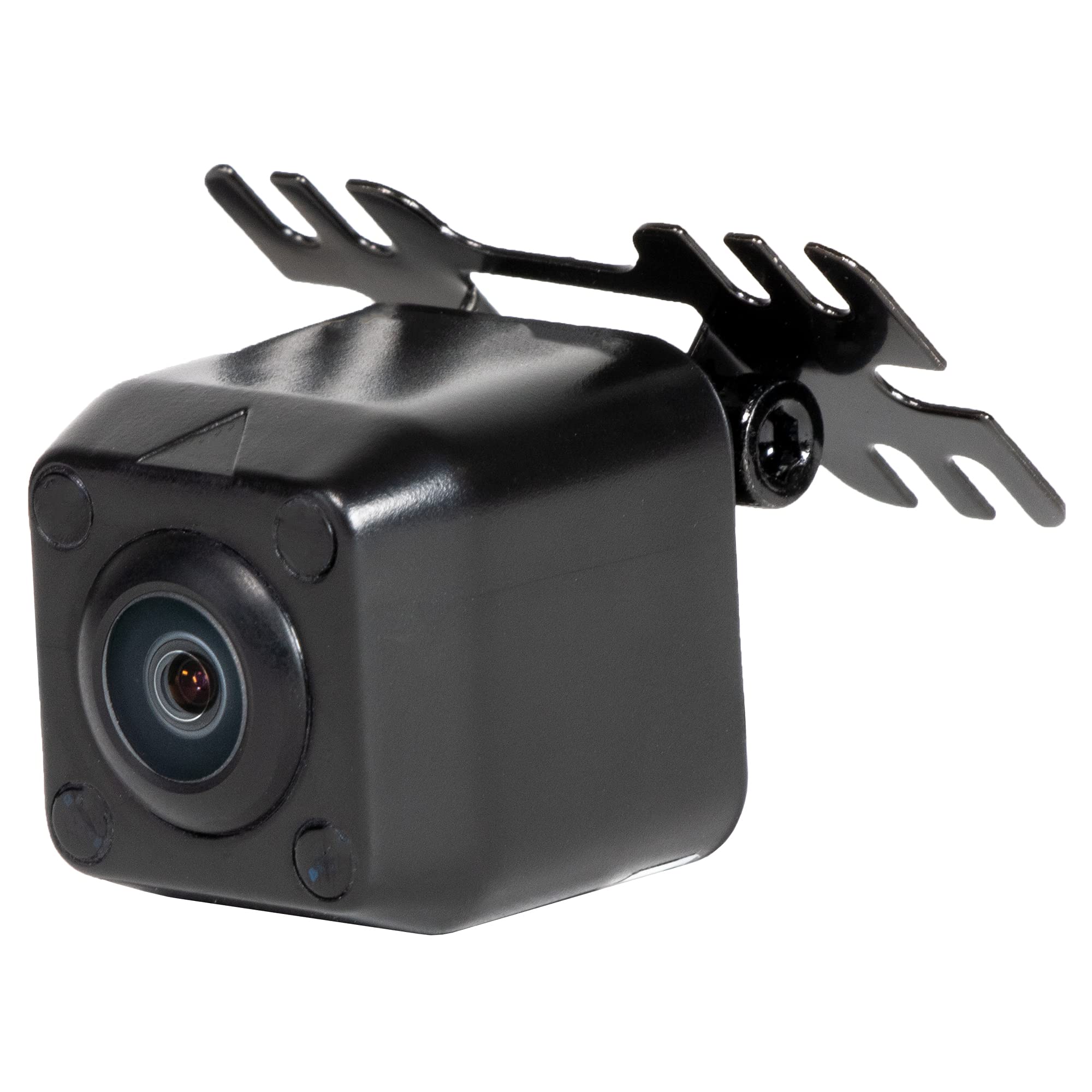 CM-LED4 RYDEEN Backup/Front Wide View CMOS Camera with Invisible IR NightVision, Waterproof, OEM Style ABS Housing, Wing Mount, Reverse Trigger, for Cars Pickup Trucks, SUVs, RVs, Vans (Black)