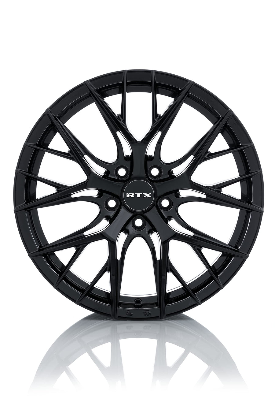 083038 • RTX® • Valkyrie • Gloss Black • 17x7.5 5x114.3 ET40 CB73.1