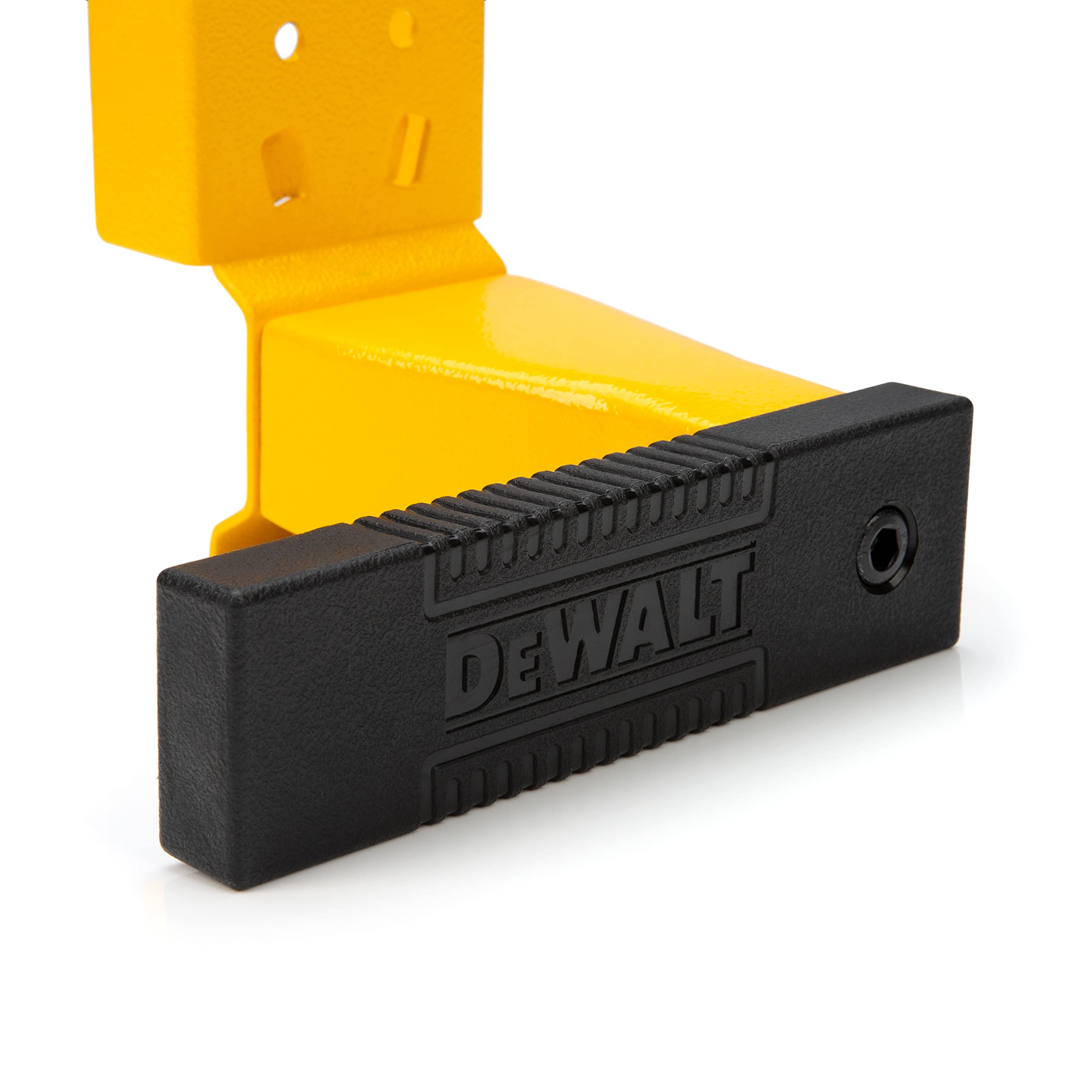 Cord Minder DEWALT Bracket 2-Piece Storage Rack Accessory Set, Compatible with 4 and 6-foot Storage Racks, 50-lb Load Capacity for Set, Spring-Loaded, Locking Pins Included, Powder-Coated