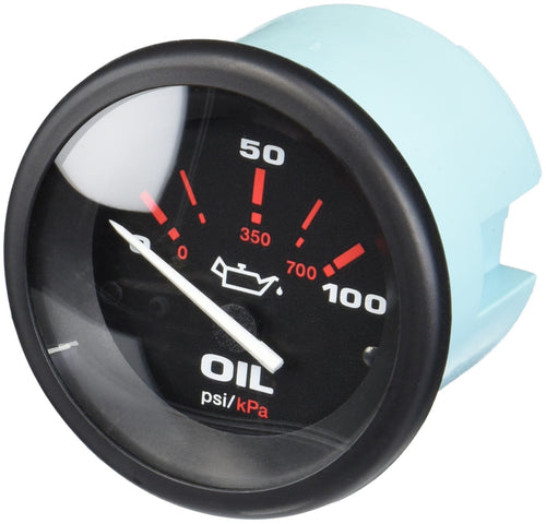 Amega Domed Sierra International 57929P Scratch Resistant Electric Oil Pressure Gauge, 2"
