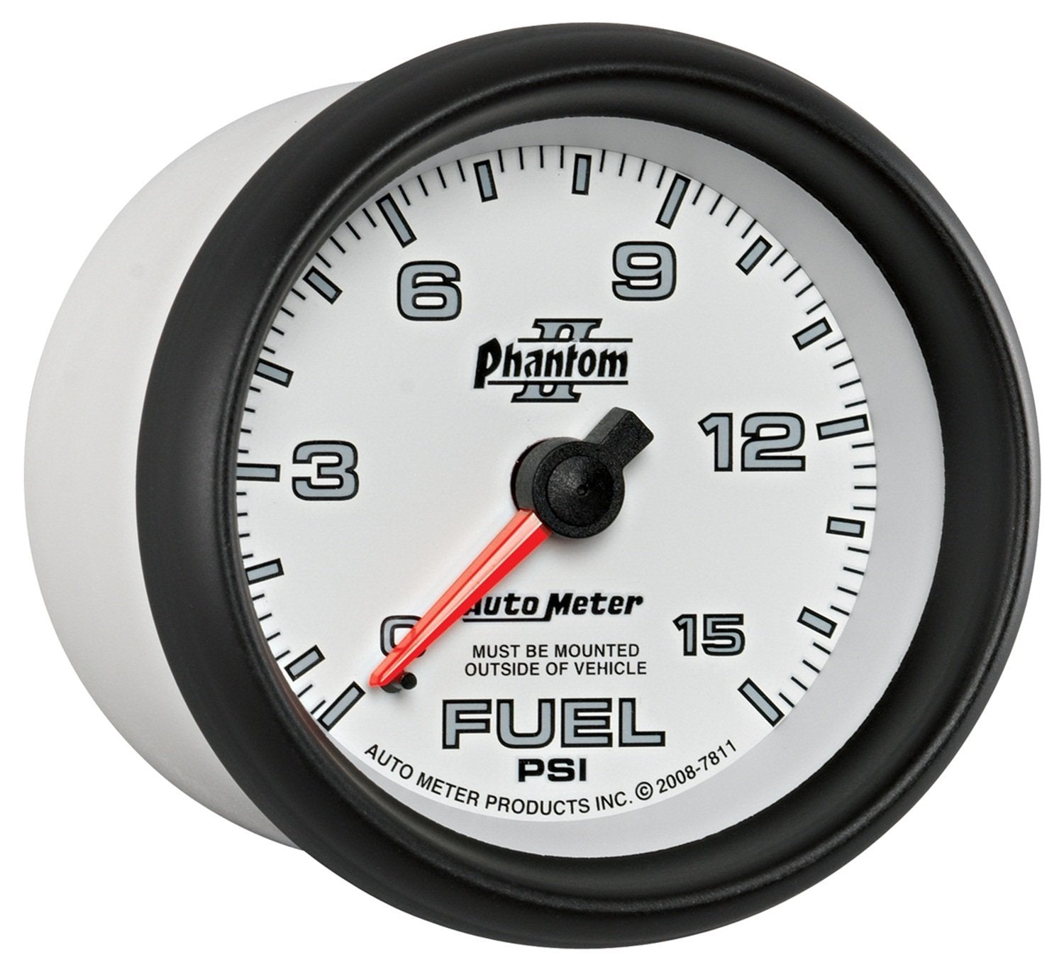 Auto Meter Phantom II 7811 Mechanical Fuel Pressure Gauge