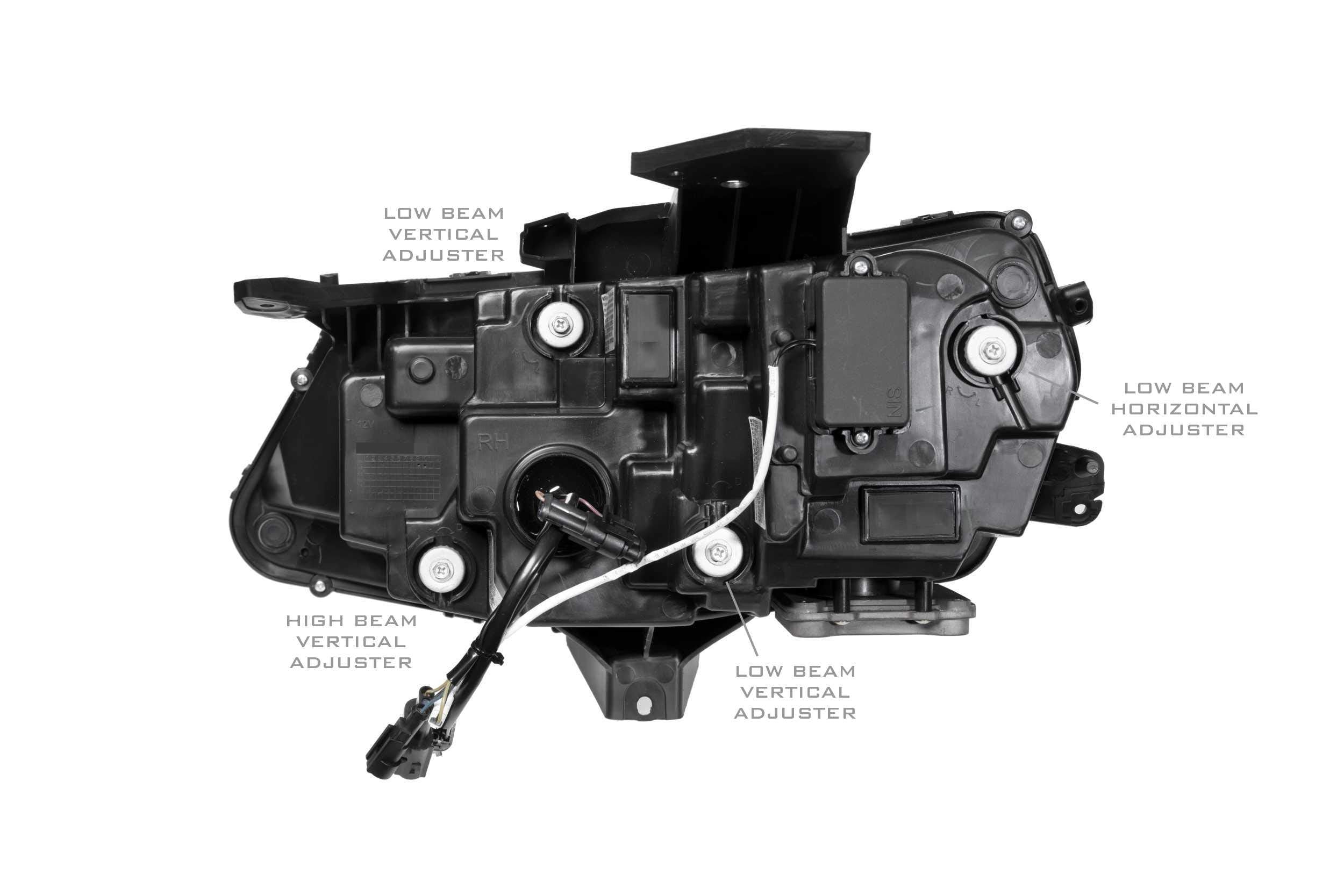 XB LED Headlight Housing Upgrade Morimoto, Fits 2016-2018 Chevrolet Camaro, Plug and Play Replacement, DOT Approved LED Assembly with Switchback Sequential Turn Signals & UV Coated Lens (1x LF403)