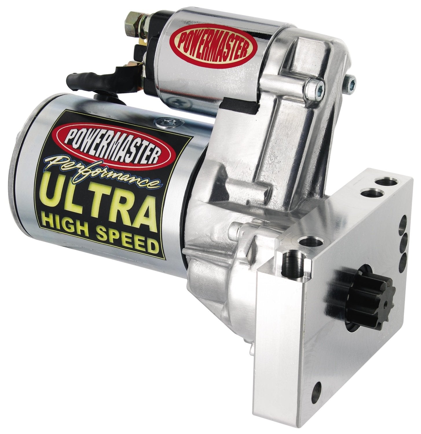 Ultra POWERMASTERStr HS w/billet blk Chevy Universal Straight Mtg 153/168T Flyw 2.2kw Natural