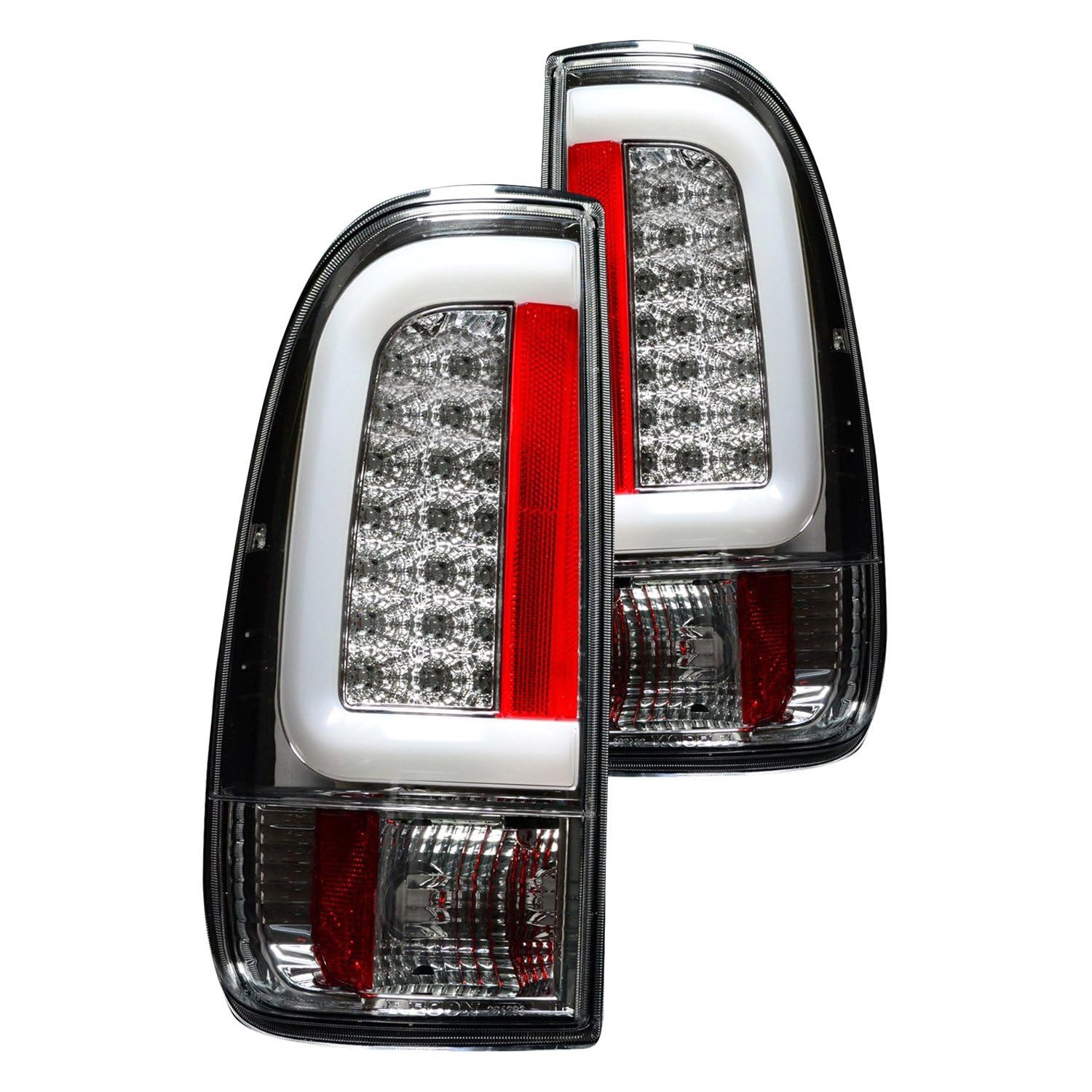 Chrome Fiber Optic Led Tail Lights RECON ACCESS 264293Cl