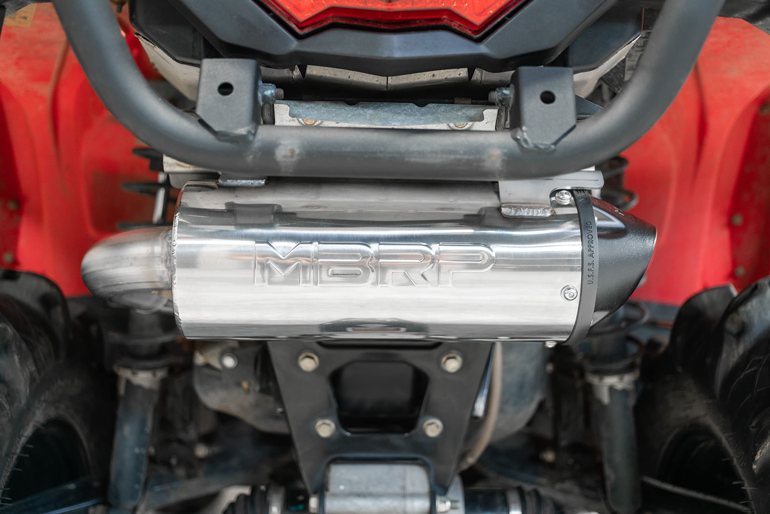MBRP 15-Up Can-Am 5in Performance Series OUtlander 450/500/570 US Market Only T304 Slip-on Exhaust