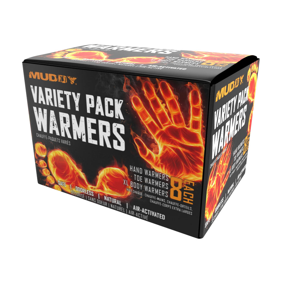 Bulk Pack Muddy Warmer / (8) Each Hand, Toe & XL Warmers