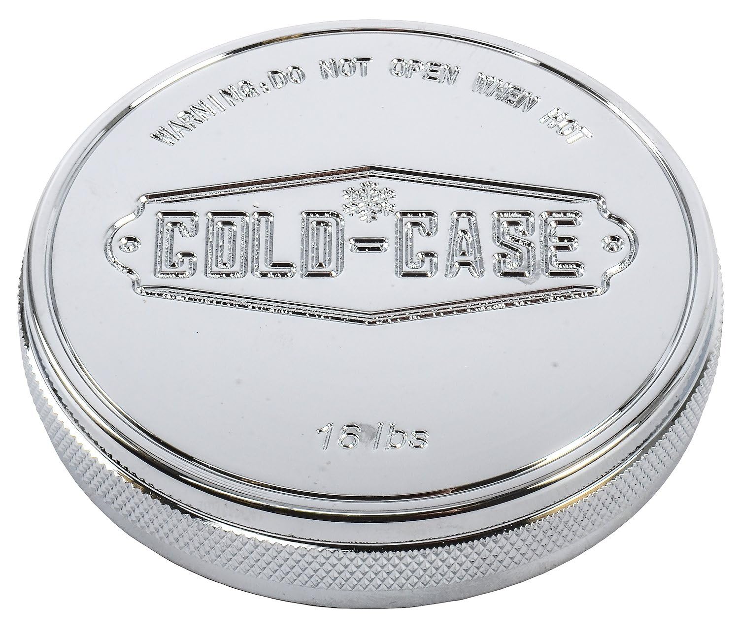 COLD - RADIATORS COLD CASE Radiator Cap Billet Polished, Silver (RC100)