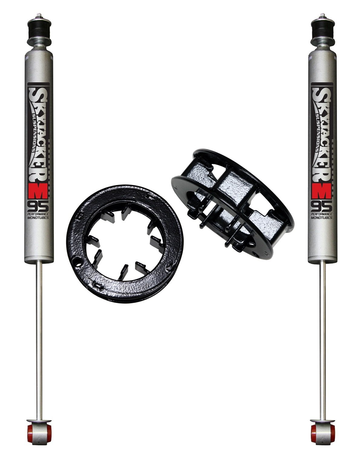 Skyjacker Aluminum Spacer R1325MS-M Leveling Kit w/Shocks M95 Performance Shocks 2 in. Lift Incl. Front Spacer Aluminum Space