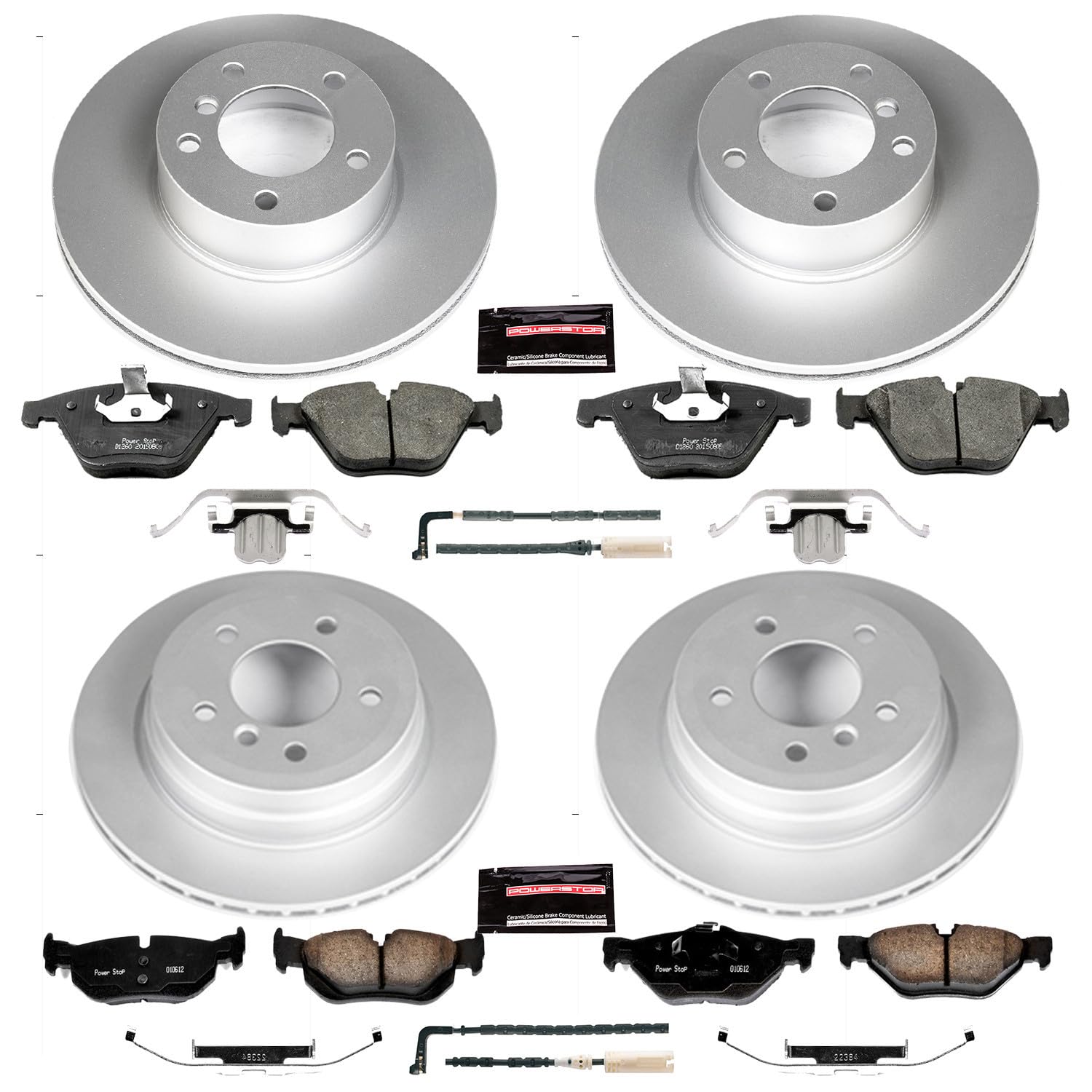 Power Stop Z23 Evolution Geomet Coated Brake Kit For BMW 328i xDrive 2009-2010, 328xi BMW 2008 [Model Specific]