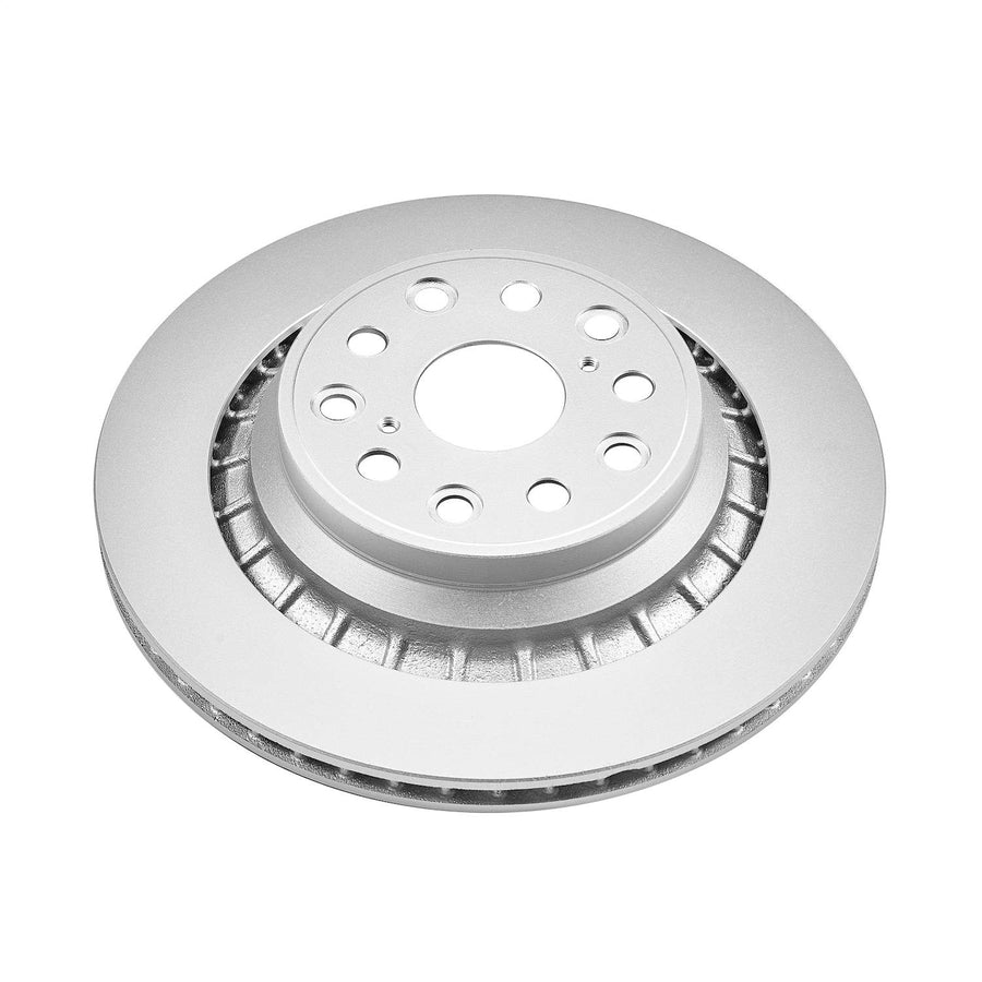 Power Stop rear JBR1352EVC Evolution Genuine Geomet® Coated Brake Rotor For Lexus LS460 2007-2017, Lexus LS600h 2008-2016 [Model Specific]